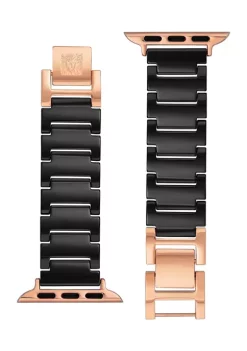 Promo 🧨 Anne Klein Black Ceramic Bracelet Compatible with 38/40/41 Millimeter Apple ⌚ Watch® 🔔 -Deals Anne Klein Store Belk 1119