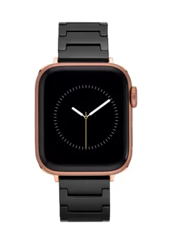 Promo 🧨 Anne Klein Black Ceramic Bracelet Compatible with 38/40/41 Millimeter Apple ⌚ Watch® 🔔 -Deals Anne Klein Store Belk 1120