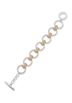 Best deal 🎉 Anne Klein Two-Tone Knot Link Flex Bracelet 😉