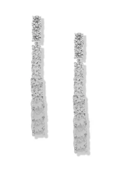 Top 10 🎉 Anne Klein 4 Prong Round Satin Linear Earrings 🔥