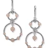 Best reviews of ⭐ Anne Klein Silver Tone Pink Crystal Open Orbital Earrings ⭐