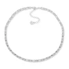 Best reviews of 💯 Anne Klein Silver-Tone 16" Crystal Baguette Collar Necklace 👍