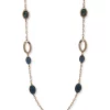 Outlet ⭐ Anne Klein Gold-Tone Blue Multi textured Link Strand Necklace 😍