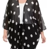 Wholesale ✔️ Anne Klein Plus Size Dot Print Sheer Cardigan 😍