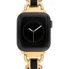 Best deal ✔️ Anne Klein Gold-Tone Mixed Metal Chain ⌚ Watch Band with Black Enamel 🔥
