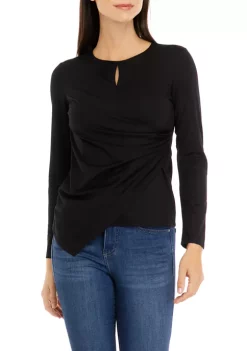 Hot Sale ๐ Anne Klein ๐ฉ Women's Asymmetric Keyhole Top ๐
