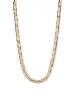 Best deal ❤️ Anne Klein Silver-Tome Collar Necklace ⭐ -Deals Anne Klein Store Belk 1333