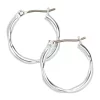 Cheap 👍 Anne Klein Silver Tone Pinched Metal Hoop Earrings 😉
