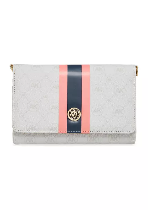 Brand new ✨ Anne Klein AK Ring Logo Print/Pebble Crossbody ⭐ 1 Brand new ✨ Anne Klein AK Ring Logo Print/Pebble Crossbody ⭐