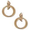 Best reviews of 🧨 Anne Klein Gold Tone Texture Drop Hoop Clip Earrings ⌛