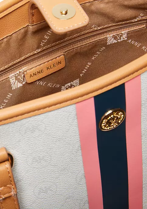 Hot Sale ⭐ Anne Klein AK Ring Logo Print/Pebble Tote 😀 3 Hot Sale ⭐ Anne Klein AK Ring Logo Print/Pebble Tote 😀 - Image 3