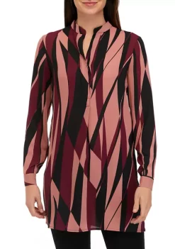 Buy 😀 Anne Klein 👩 Women's Popover Blouse with Side Slits ✨ -Deals Anne Klein Store Belk 164