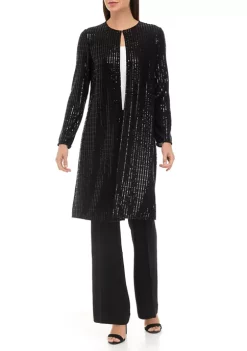 Best deal 😉 Anne Klein 👩 Women's Long Sleeve Shiny Jacket 💯