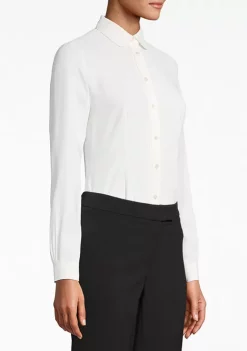 Promo 👏 Anne Klein 👩 Women's Button Down Collared Blouse ⌛ -Deals Anne Klein Store Belk 190