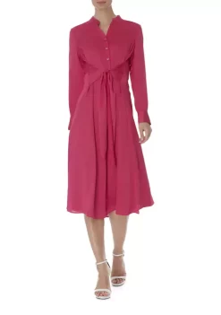 New 💯 Anne Klein 👩 Women's Tie Waist 👚 Shirt 👗 Dress 👍 -Deals Anne Klein Store Belk 200