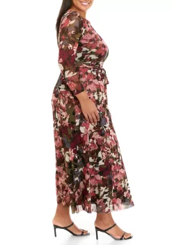Budget 🎉 Anne Klein Plus Size Mesh Maxi 👗 Dress ✨ -Deals Anne Klein Store Belk 210