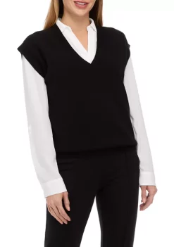 Coupon 👏 Anne Klein 👩 Women's Milano Stitch Sweater Vest 👏
