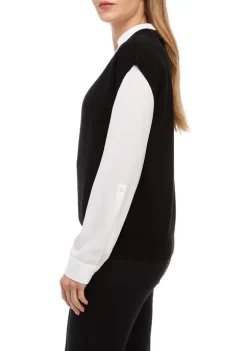 Coupon 👏 Anne Klein 👩 Women's Milano Stitch Sweater Vest 👏 -Deals Anne Klein Store Belk 224