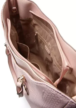 Promo 🥰 Anne Klein Emboossed Woven Tote ✔️ -Deals Anne Klein Store Belk 250