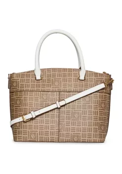 Budget 🔔 Anne Klein Logo Dome Satchel 🎉 -Deals Anne Klein Store Belk 270