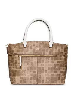 Budget 🔔 Anne Klein Logo Dome Satchel 🎉 -Deals Anne Klein Store Belk 272