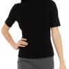 Best Sale 🤩 Anne Klein 👩 Women's Elbow Sleeve Turtleneck Sweater 😍