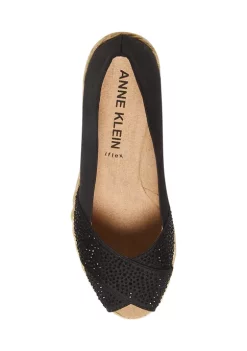 Budget ✨ Anne Klein Ezzie Wedge Heel Peep Toe 🩴 Sandals 💯 -Deals Anne Klein Store Belk 320