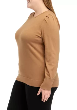 Top 10 ⌛ Anne Klein Plus Size Crew Neck Sweater with Puff Sleeves 🔥 -Deals Anne Klein Store Belk 341