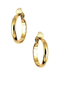 Outlet 🤩 Anne Klein Gold-Tone Clip Hoop Earrings 🌟