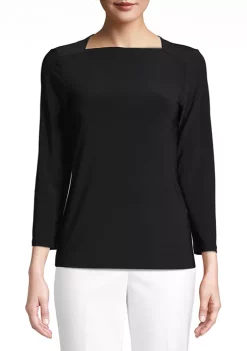 Top 10 🤩 Anne Klein 👩 Women's Jersey Knit Envelope Sailor Top 💯