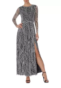 Promo 💯 Anne Klein 👩 Women's Mesh Maxi 👗 Dress 🤩 -Deals Anne Klein Store Belk 384