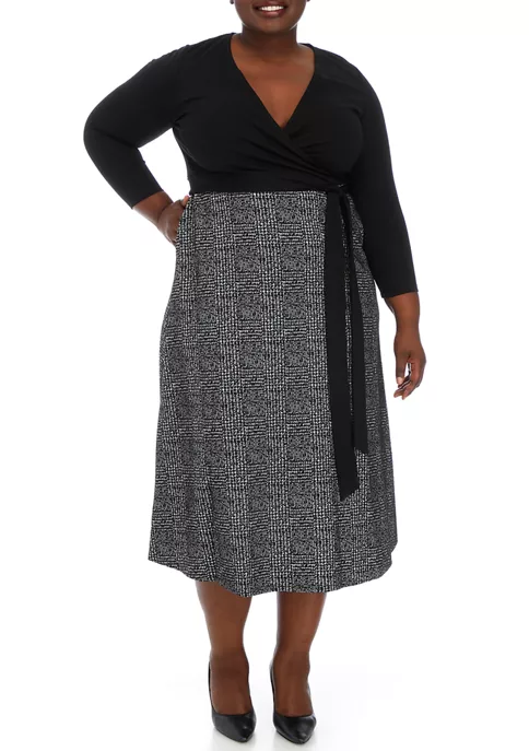 Discount 😍 Anne Klein Plus Size Serenity Combo 👗 Dress 🥰 1 Discount 😍 Anne Klein Plus Size Serenity Combo 👗 Dress 🥰