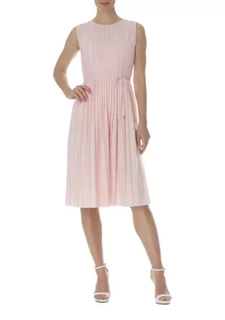 Buy ⭐ Anne Klein 👩 Women's Allover Pleated 👗 Dress ✔️
