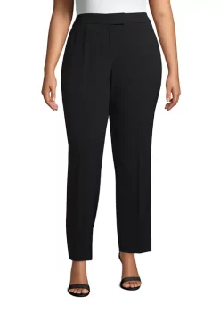 Cheapest 😀 Anne Klein Plus Size Sabre Stretch Slim Leg Pants ⌛