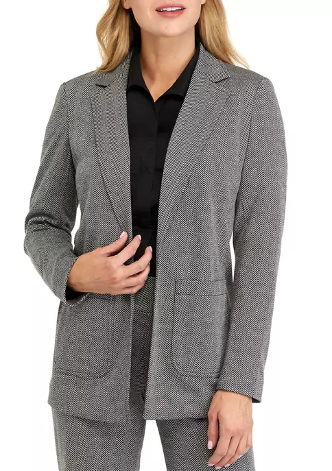 Top 10 💯 Anne Klein 👩 Women's Notched Collar Jacket with Patch Pockets 🥰 1 Top 10 💯 Anne Klein 👩 Women's Notched Collar Jacket with Patch Pockets 🥰