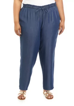 Cheap 🥰 Anne Klein Plus Size Pull On Wide Leg Pants 🔔