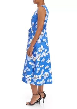 New 🥰 Anne Klein 👩 Women's Printed Midi 👗 Dress with Attached Sash ⭐ 6 New 🥰 Anne Klein 👩 Women's Printed Midi 👗 Dress with Attached Sash ⭐ -Deals Anne Klein Store Belk 503