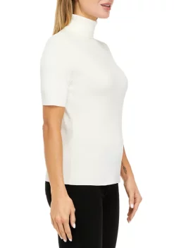 Deals 🎁 Anne Klein 👩 Women's Short Sleeve Turtleneck Sweater 🧨 -Deals Anne Klein Store Belk 516