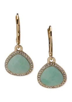 Best deal 🥰 Anne Klein Gold Tone Crystal Pavé Drop Earrings 🎁