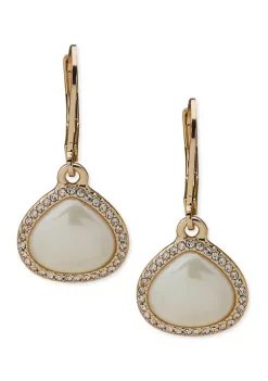 Best deal 🥰 Anne Klein Gold Tone Crystal Pavé Drop Earrings 🎁 -Deals Anne Klein Store Belk 528