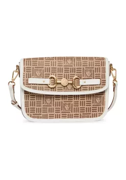 Deals 😀 Anne Klein Lion Logo Flap Crossbody With Horse Belt 🎉 -Deals Anne Klein Store Belk 550