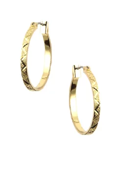 Cheap 🎁 Anne Klein Small Gold Hoop Earrings 🔔