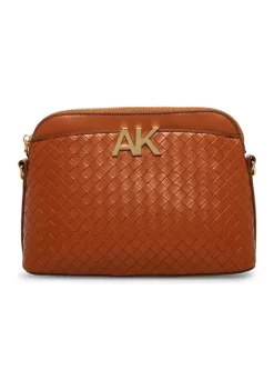 New 🔔 Anne Klein Smooth/Embossed Woven Crossbody 🎁