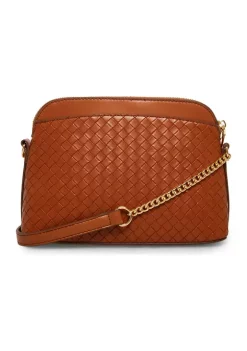 New 🔔 Anne Klein Smooth/Embossed Woven Crossbody 🎁 -Deals Anne Klein Store Belk 588