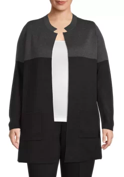 Coupon 🎉 Anne Klein Plus Size Color Block Cardigan 😍