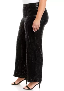 Budget 🌟 Anne Klein Plus Size Shine Wide Leg Pants 👏 -Deals Anne Klein Store Belk 650