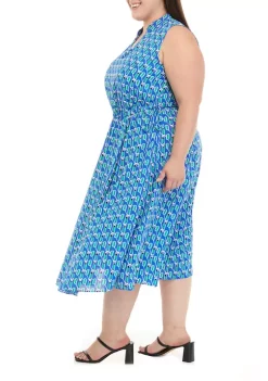 Coupon 🧨 Anne Klein Plus Size Drawstring Midi 👗 Dress ✔️ -Deals Anne Klein Store Belk 666