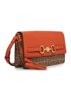 Outlet 👏 Anne Klein Tile Lion Logo/Print Pebble Shoulder Bag 🛒 -Deals Anne Klein Store Belk 698