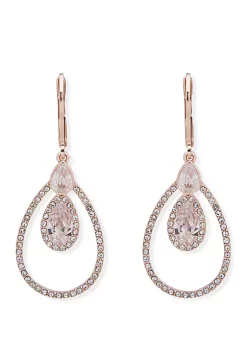 Cheapest 🌟 Anne Klein Cubic Zirconia Pavé Small Teardrop Earrings 🔔