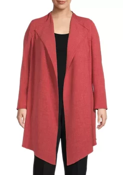 Best Sale 🌟 Anne Klein Plus Size Drape Front Jacket 🛒